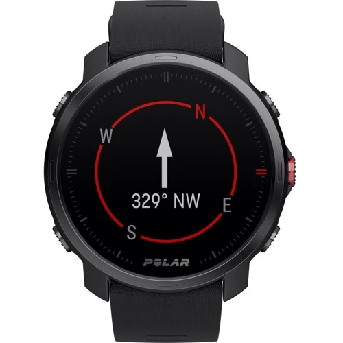 Смарт-годинник Polar Grit X Black M/L (725882054216): Фітнес-функції Альтиметр, GPS-модуль, Шагомер, Скорость движения, Пульсометр, Секундомер, Подсчет калорий