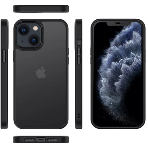 Чохол для iPhone Mobile Case TPU+PC Metal Buttons Black для iPhone 13: Тип чохла накладка на заднюю часть