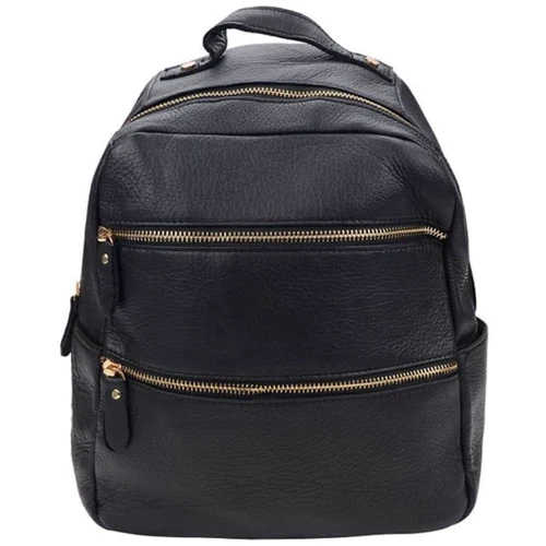 Женский рюкзак Borsa Leather черный (10t0320-black)