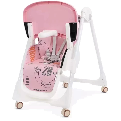 Стульчик для кормления Bambi M 5673-8 розовый: Наклон спинки 3 позиции
