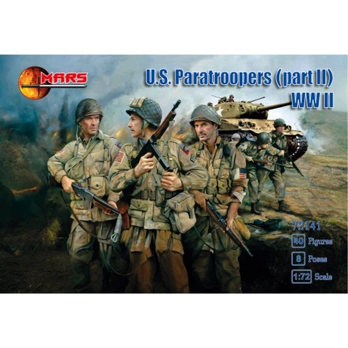 Набор фигурок Mars Figures Американские десантники Вторая мировая война (часть II) MS72141
