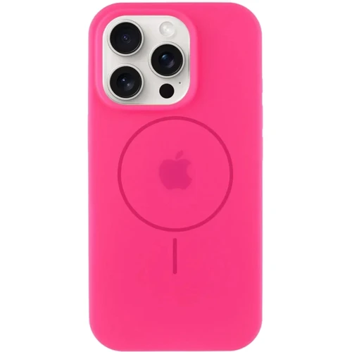 Чохол для iPhone Mobile Case Silicone Full Protective with MagSafe Barbie Pink для iPhone 15 Pro