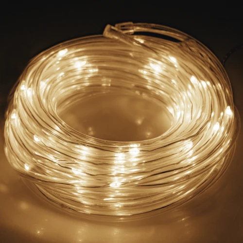 Гирлянда дюралайт на батарейках Springos Rope Lights 5 м 50 LED CL0857 Warm White: Количество ламп 50