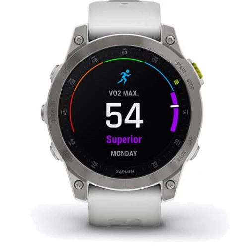 Смарт-часы Garmin Epix (Gen 2) Sapphire White Titanium (010-02582-21): Сенсорный экран есть