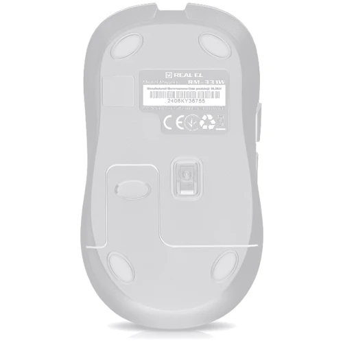 Мышь REAL-EL RM-331 W Black (EL123200044): Количество кнопок 6