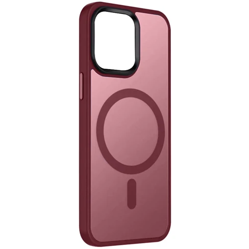 Чохол для iPhone Mobile Case TPU+PC Metal Buttons with MagSafe Colorful Pink for iPhone 15