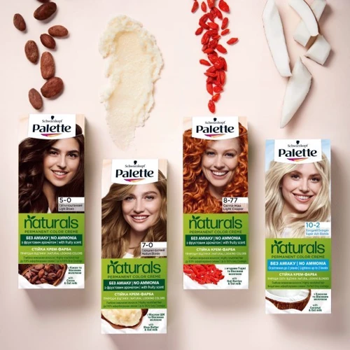Palette Naturals 4-0 Стойкая крем-краска Каштановый 110 ml: Пол Для женщин