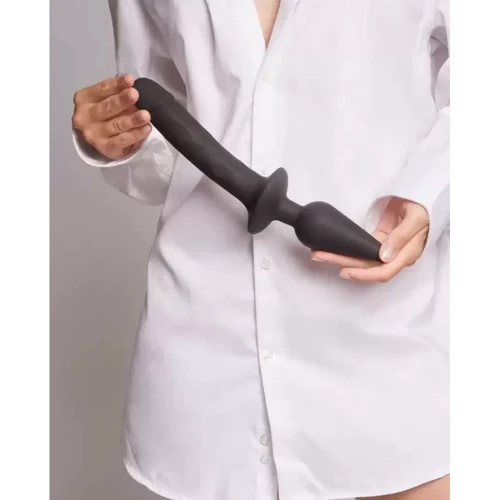 Анальная пробка с дилдо Strap-On-Me Switch Plug-In Realistic Dildo Black - XXL