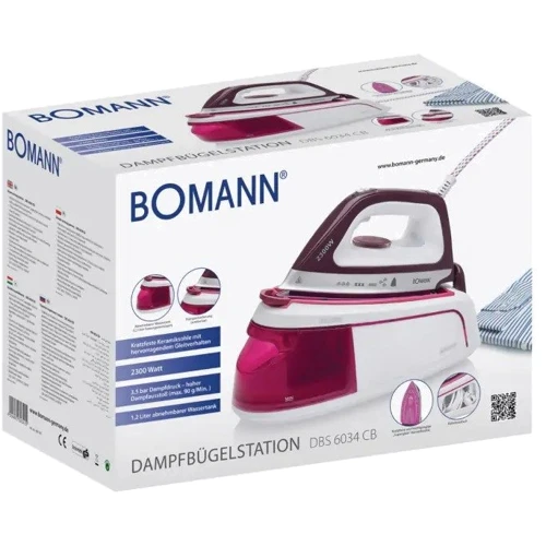 Парогенератор Bomann DBS 6034 CB: Мощность, Вт 2300