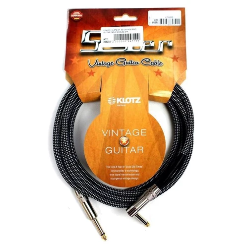 Инструментальный кабель Klotz 59 Vintage Pro Guitar Cable Angled 3 M: Производитель Klotz
