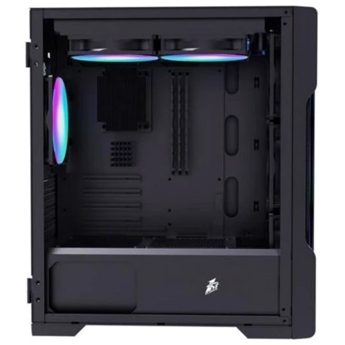 Корпус 1stPlayer T3-G-4F1-BK Black: Типорозмір Mini-Tower