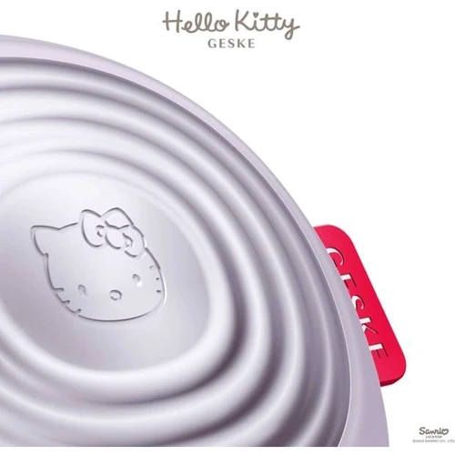 Звукова термо щітка для обличчя GESKE Sonic Thermo Facial Brush 5 в 1 Hello Kitty Purple фото 4
