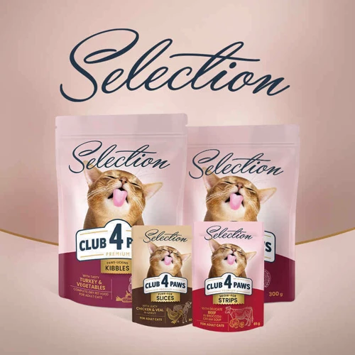 Влажный корм Club 4 Paws Premium Selection Cat Strips Beef in Broccoli Cream Soup полоски с говядиной в крем-супе для котов 12х85 г (4820215368100): Порода Все породы