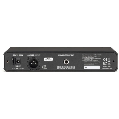 Радиосистема SAMSON SWC88XBHS5: Разъем XLR