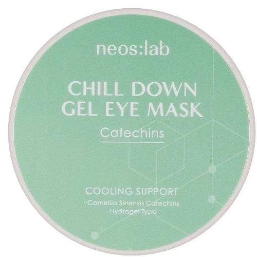 Neos:lab Гидрогелевые патчи для глаз с зеленым чаем и аденозином Chill Down Gel Eye Mask Catechins 60 шт: Назначение Увлажнение, Осветление