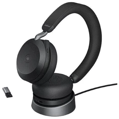 Наушники Jabra Evolve2 75 MS Stereo USB-A + База Black (27599-999-989)