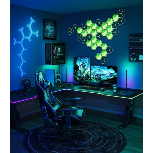 Набір настінних світильників Govee H606A Glide Hexagon Light, 7, RGBIC, WI-FI/Bluetooth, білий (H606AC81)