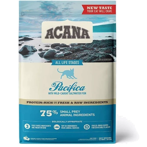 Сухой корм ACANA Pacifica for Cats - с тремя видами рыбы для котят и кошек 4.5 кг (a71465)
