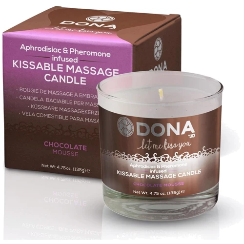 Массажная свеча DONA Kissable Massage Candle Chocolate Mousse (125 мл): Тип Свеча