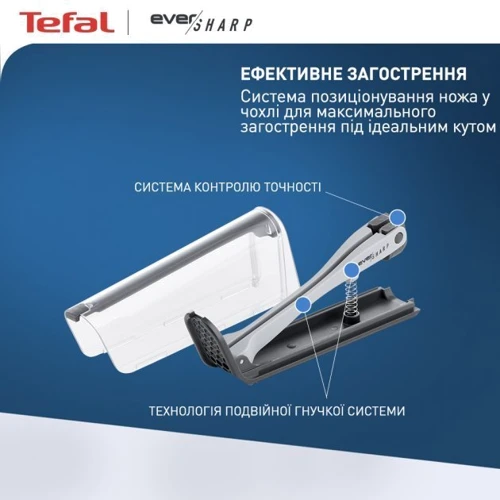 Нож Tefal Eversharp с чехлом-точилкой 16.5 см (K2569004) фото 6