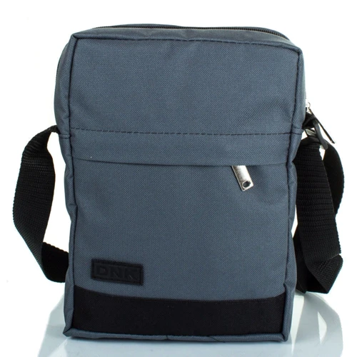 Мужская сумка планшет DNK Leather серая (DNK-Bag-724-70