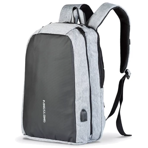 Сумка для ноутбуков Kingslong 15.6" Backpack Grey (KLB180623A008): Тип сумки рюкзак