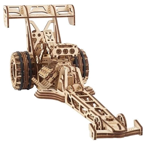 Механічний 3D пазл UGEARS Драгстер (70174): Кількість фрагментів, шт 321