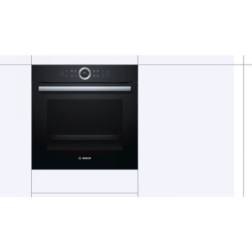 Духовой шкаф электрический Bosch HBG635BB1: Количество стекол дверцы 3