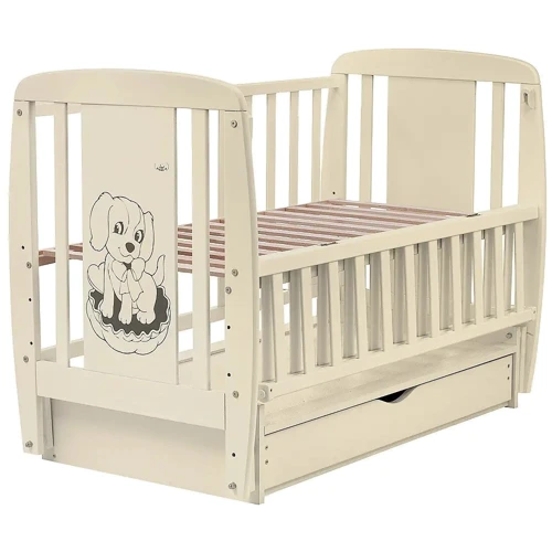 Детская кроватка Babyroom Собачка DSMYO-3 слоновая кость (625293)