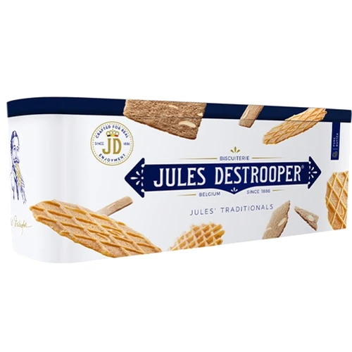 Ассорти печенья и вафель Biscuiterie Jules Destrooper Tin Jules Traditionals 300 г (5410471915089)