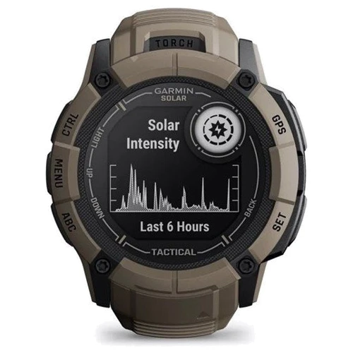 Смарт-часы Garmin Instinct 2X Solar Tactical Edition Coyote Tan (010-02805-02): Дисплей 1.1" (176x176 pixels)