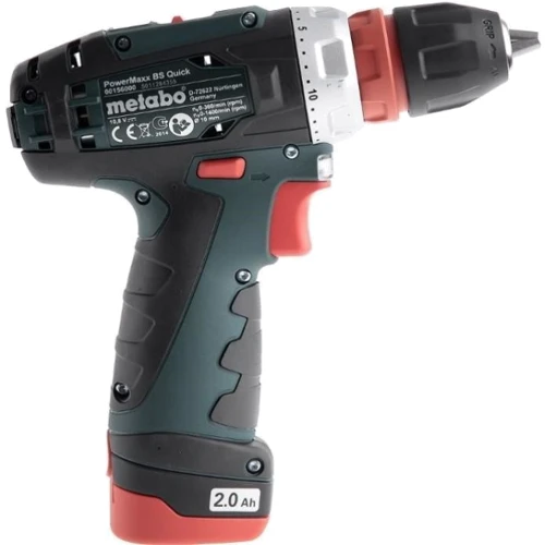 Шуруповерт Metabo PowerMaxx BS Basic Quick (600156500): Макс. число оборотів холостого ходу 1400 об/мин
