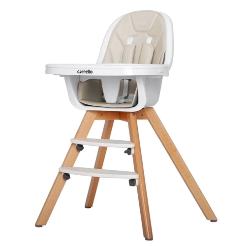 Стульчик для кормления Carrello Prego CRL-9504/1 (light beige): Материал дерево