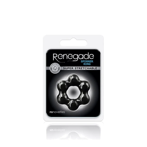 NS Novelties Renegade Spinner Ring - насадка на член, черный