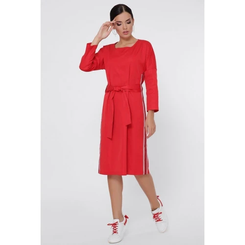 Сукня FashionUp PL-1778A 42 червоне повсякденне подовжене міді