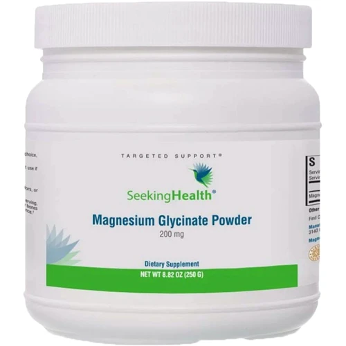 Seeking Health Magnezium Glycinate powder Магний глицинат в порошке 200 мг 250 грамм