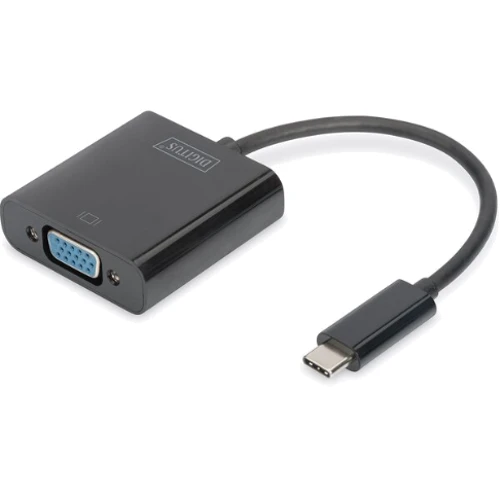 Адаптер Digitus Adapter USB-C to VGA Black (DA-70853)