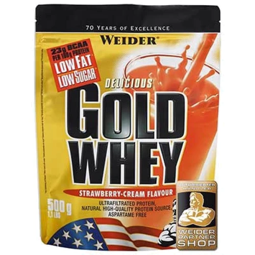 Протеин Weider Gold Whey 500 g /16 servings/ Strawberry Cream