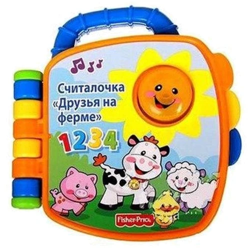 Fisher-Price Моя перша книга-лічилки "Друзі на фермі" (рус.) (V5080): Виробник Fisher-Price