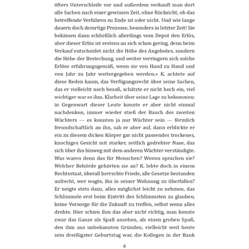 Franz Kafka: Der Prozeß: Количество страниц 251