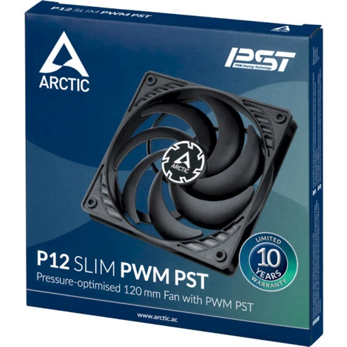 Кулер Arctic P12 Slim PWM PST Black (ACFAN00187A)
