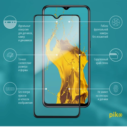 Аксессуар для смартфона Piko Tempered Glass Full Glue Black for Oppo A31: Совместимость Oppo A31