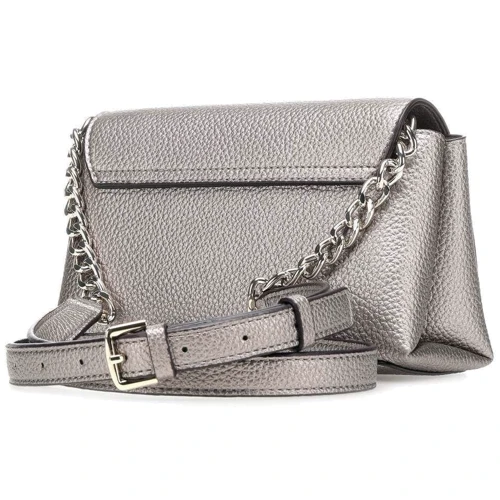 Женская сумка через плечо Guess Uptown Chic Mini Xbody Flap серебристая (HWMG7301780-PEW): Пол Женский