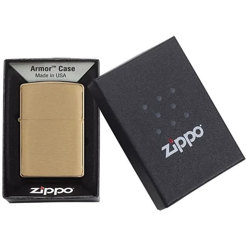 Зажигалка Zippo BRUSHED BRASS ARMOR (168) фото 5