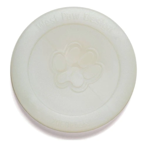 Іграшка для собак West Paw Zisc Small Glow Фрісбі біла 17 см (ZG029GLO)