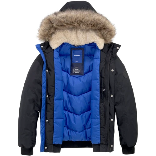 Куртка Jack & Jones 19846117 48 черная демисезон с капюшоном: Подкладка На подкладке