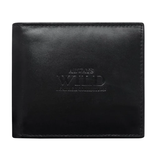 Мужское портмоне Always Wild черное (N992-SCR/3131 Black)