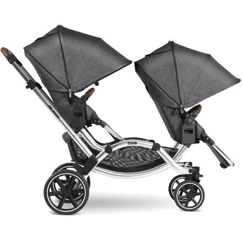 Универсальная коляска для двойни 2 в 1 ABC Design Zoom Diamond Edition Asphalt: Материал колес полиуретан