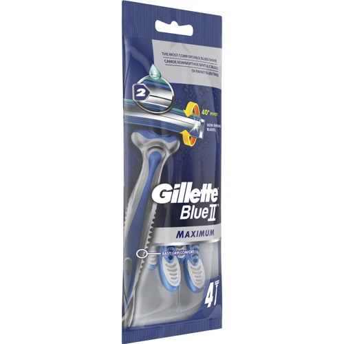 Gillette Blue II Max Станки для бритья одноразовые 4 шт.: Тип станка Одноразовый