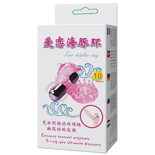 Виброкольцо Love Dolphig Ring Pink Дельфин